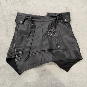 Fashion Nova leather skirt